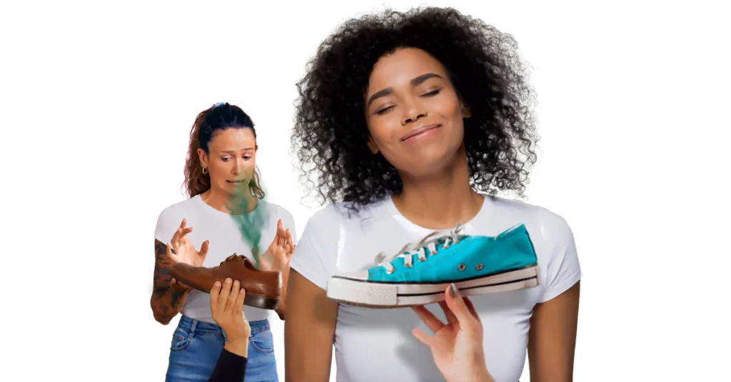 stinkende schoenen schoonmaken